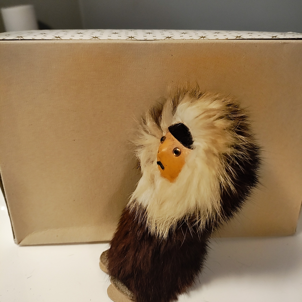 Handcrafted Fur Accent Inuit - Picture 3 of 3
